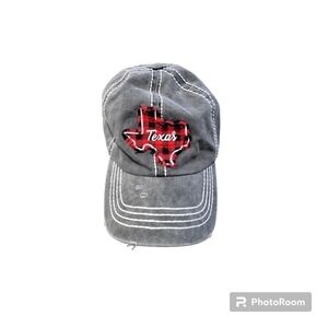 David and Young One Size Fits Most Texas Patch Gray Distressed Cap